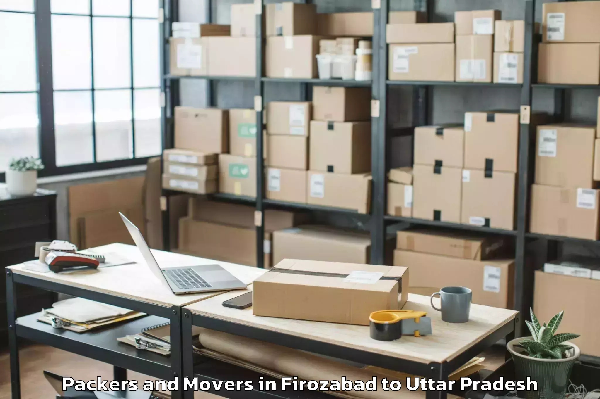 Affordable Firozabad to Bansgaon Packers And Movers